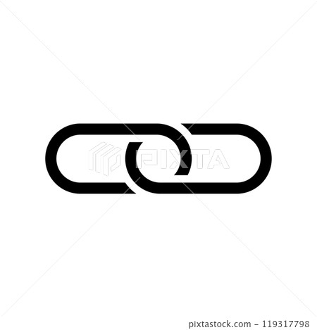 Link icon logo design template isolated illustration Link icon logo design template isolated illustration 119317798