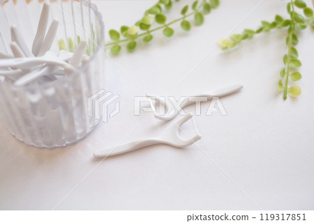 Floss on a white background 119317851
