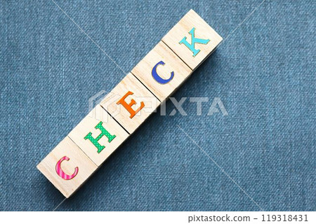 Wooden cube -CHECK- Wooden cube -CHECK- 119318431