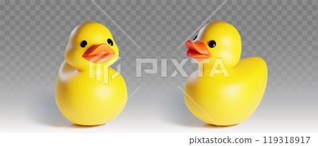 Rubber or plastic bath yellow duck toy Rubber or plastic bath yellow duck toy 119318917