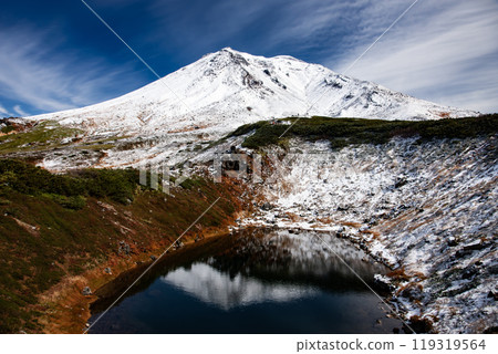 白雪皚皚的旭岳，北海道的主峰 119319564