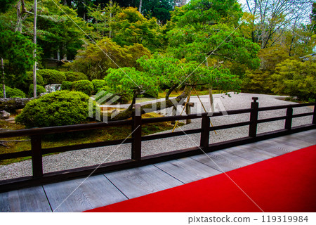 [Kyoto Scenery] Manshuin Temple - Crane and Turtle Dry Landscape Garden 119319984