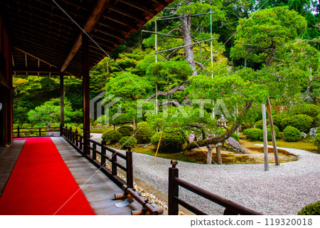 [Kyoto Scenery] Manshuin Temple - Crane and Turtle Dry Landscape Garden 119320018