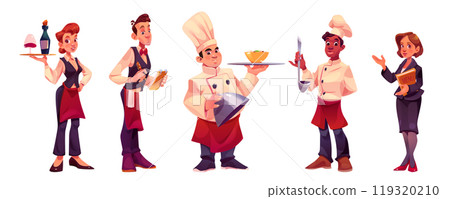 Restaurant chef, cook, waiter, kitchen workers 119320210