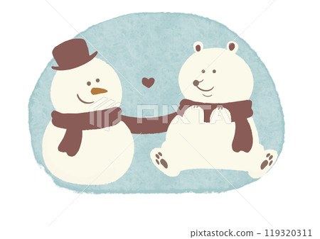 Snowman and Bear Red Hat Snowman and Bear Red Hat 119320311