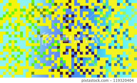 Abstract pixelated green blue 8 bit retro game Glitch pixel Noise 119320404