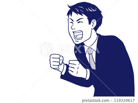 高中男孩尖叫單色 119320617