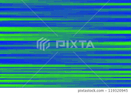 Pixel bitmap background with retro dotted pattern. Blue and green vector gradation abstract gradation. Noise effect dither halftone striped wallpaper 119320945