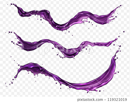 Purple grape juice splash vector berry water drop Purple grape juice splash vector berry water drop 119321019
