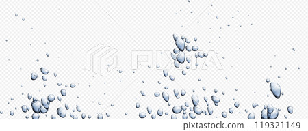 Soda water bubble drop isolated vector background 119321149