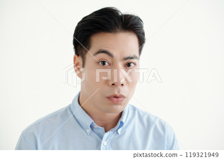 Portrait Of Surprised Young Man Portrait Of Surprised Young Man 119321949