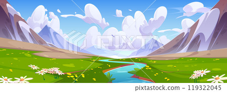 Mountain river nature landscape background scene Mountain river nature landscape background scene 119322045