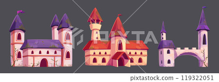 Medieval fairytale castle - fairy royal buildings 119322051