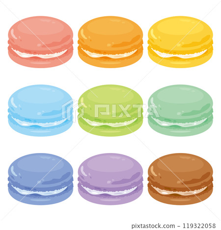 簡約多彩馬卡龍套裝 119322058