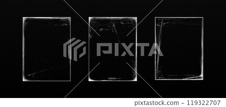 Realistic set of distressed edge photos Realistic set of distressed edge photos 119322707
