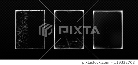 Old paper edge cover vintage grunge overlay frame 119322708