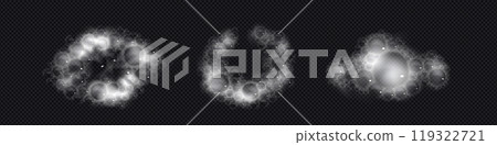 Sud soap foam bath realistic vector illustration 119322721