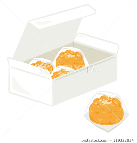 盒子裡的奶油泡芙 119322834