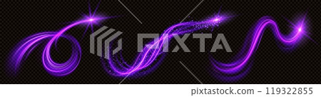 Spiral magic vortex light effect with glow vector 119322855