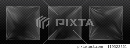 Vinyl cover with shrink effect - realistic vector 119322861