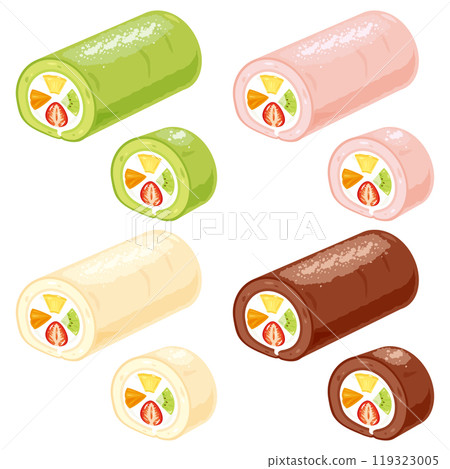 Fruit roll cake set Fruit roll cake set 119323005