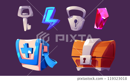 Game icon kit - cartoon assets 119323018