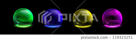 3d sphere bubble protect shield barrier effect 3d sphere bubble protect shield barrier effect 119323251
