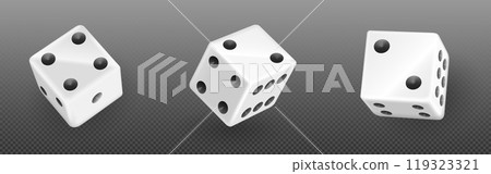 3d casino game play cube roll isolated vector icon 3d casino game play cube roll isolated vector icon 119323321
