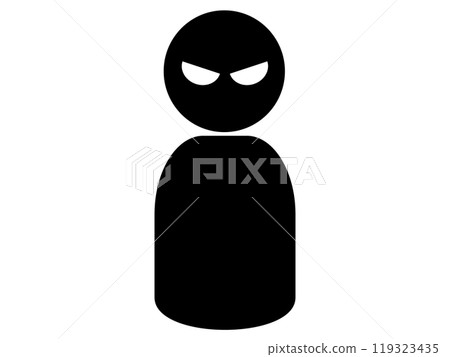 可疑人的剪影（壞人/可疑人士） 119323435