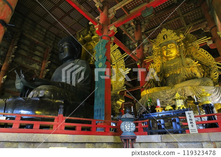[Nara Prefecture] Great Buddha of Nara and Nyoirin Kannon (Todaiji Temple) 119323478