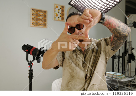 Cameraman Making The Best Shot Cameraman Making The Best Shot 119326119