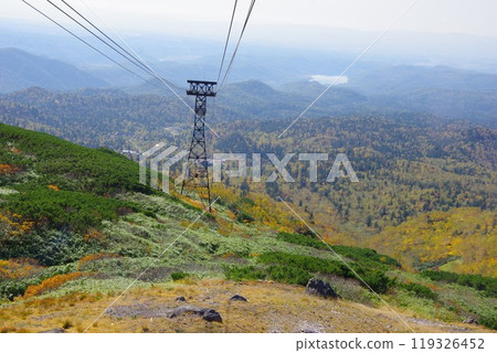 從北海道東川町旭岳索道眺望中別湖 從北海道東川町旭岳索道眺望中別湖 119326452