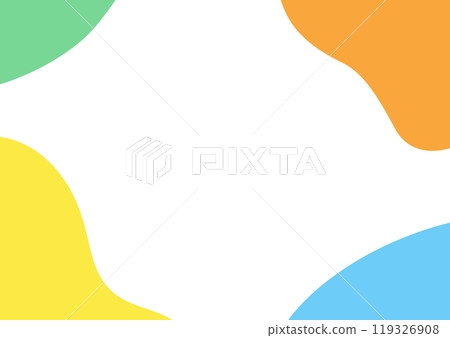 Colorful fluid shapes frame 119326908