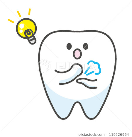 I see, I understand the tooth character illustration 119326964