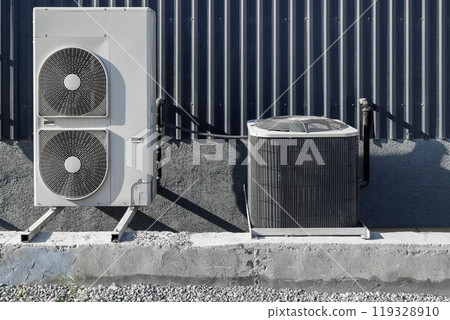 Modern outdoor Air Conditioning Units Are Designed for Efficiently Cooling Various Indoor Spaces 119328910
