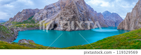 Amazing mountain lake Kelsuu, Kyrgyzstan Amazing mountain lake Kelsuu, Kyrgyzstan 119329569