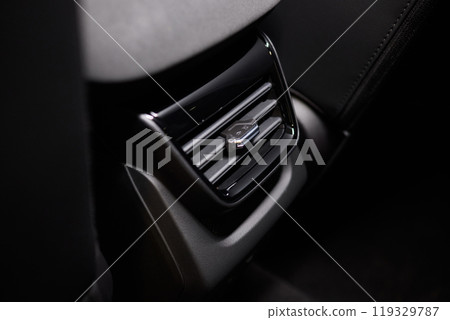 A close up of a car s rear air conditioning system 119329787