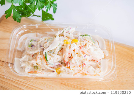 Crab stick salad 119330250