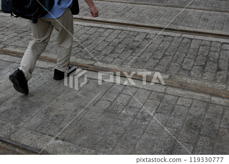 Walk along the remains of an abandoned tram line 119330777