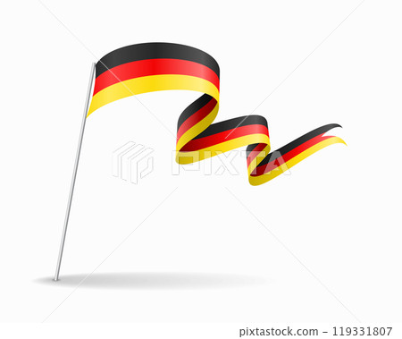 German flag wavy background layout. Vector illustration. 119331807