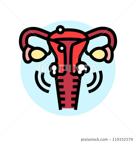 uterine fibroids woman disease color icon vector illustration uterine fibroids woman disease color icon vector illustration 119332579