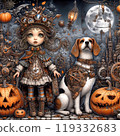 Halloween night steampunk style 119332683