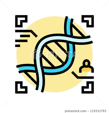 dna sequencing color icon vector illustration 119332765