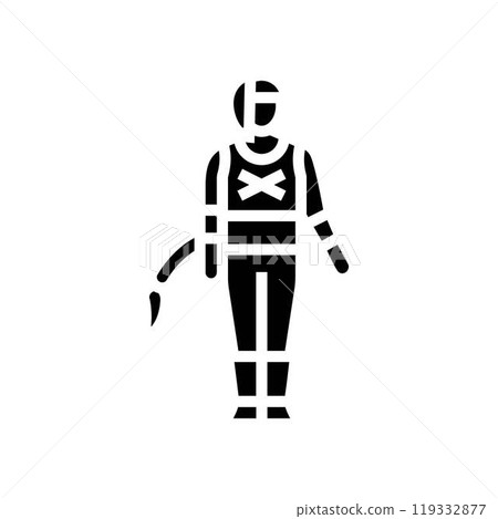 video game cosplay female glyph icon vector illustration 119332877
