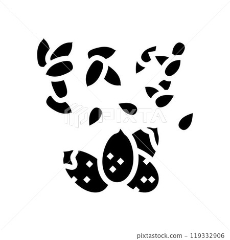 seeds vegan food glyph icon vector illustration seeds vegan food glyph icon vector illustration 119332906