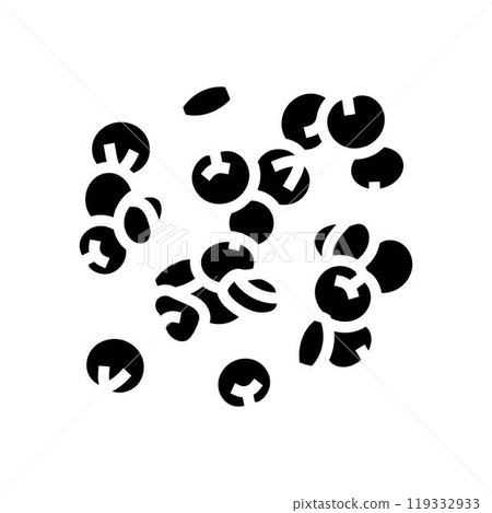 quinoa vegan food glyph icon vector illustration quinoa vegan food glyph icon vector illustration 119332933