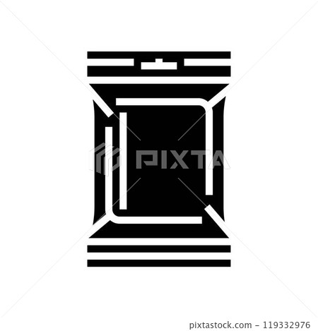sachet plastic package glyph icon vector illustration sachet plastic package glyph icon vector illustration 119332976