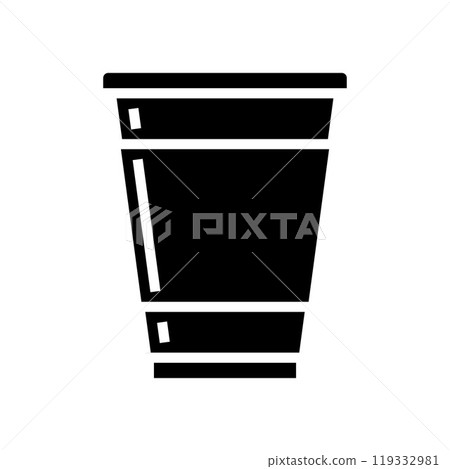 cup plastic package glyph icon vector illustration 119332981