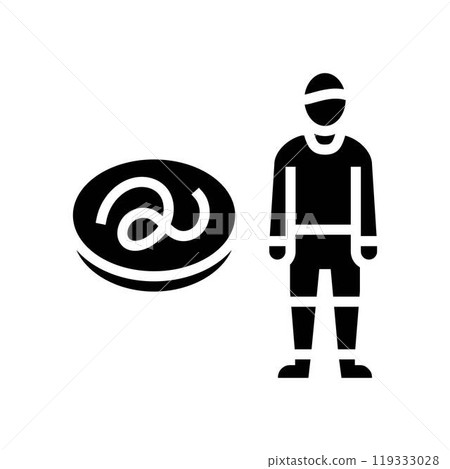 kid boy helminth worm glyph icon vector illustration kid boy helminth worm glyph icon vector illustration 119333028