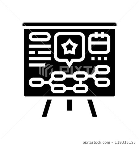 planning event agency glyph icon vector illustration planning event agency glyph icon vector illustration 119333153